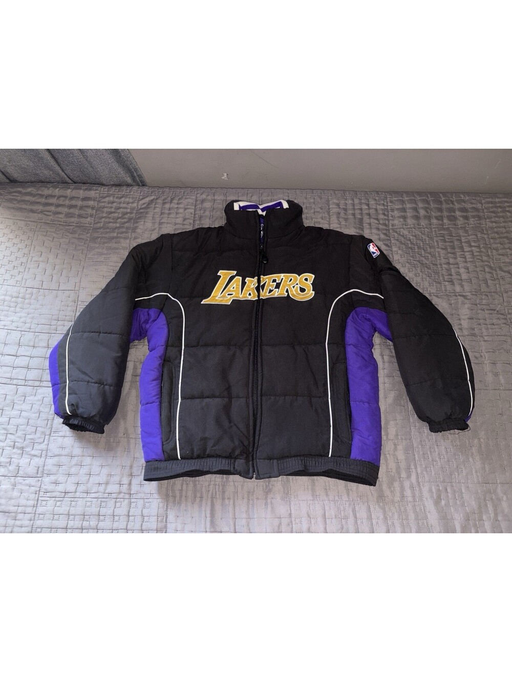 Vintage Reebok Los Angeles Lakers NBA Jacket Coat Youth Large 14/16